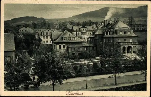 Ak Oberschlema Bad Schlema im Erzgebirge Sachsen, Blick zum Kurhaus