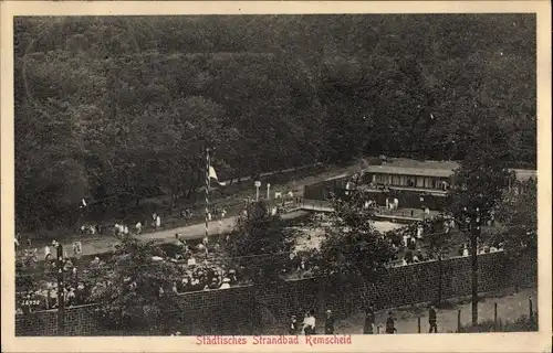 Ak Remscheid im Bergischen Land, Städtisches Strandbad