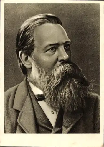 Künstler Ak Friedrich Engels, Philosoph und Gesellschaftstheoretiker, Portrait, Marxismus