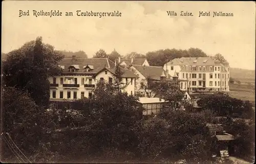 Ak Bad Rothenfelde am Teutoburger Wald, Blick auf Villa Luise und Hotel Nollmann