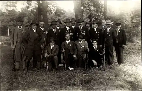 Foto Ak Karlsruhe in Baden Württemberg, Bad. Kriegerbund, Landesschießen 1933, Schützen