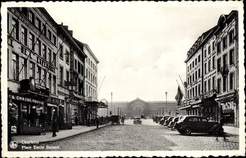 Ak Charleroi Wallonien Hennegau, Place Emile Buisset, Hotel de Esperance