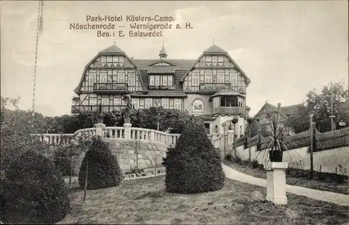 Ak Nöschenrode Wernigerode am Harz, Parkhotel Küsters Camp, Bes. E. Salzwedel