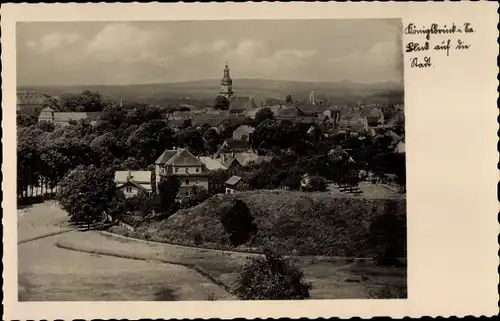 Ak Königsbrück in der Oberlausitz, Blick auf Ortschaft und Umgebung