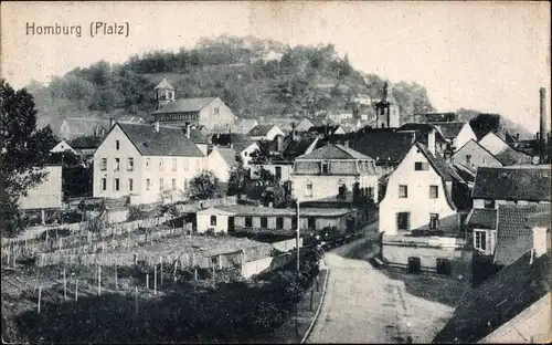 Ak Homburg im Saarpfalz Kreis, Teilansicht vom Ort