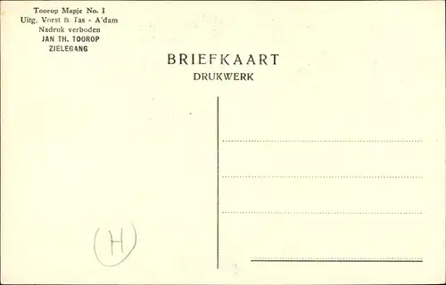 Künstler Ak Toorop, Jan Th., Zielegang, Nonnen und Kinder