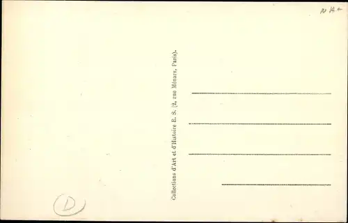Künstler Ak L'Oeuvre de Honoré Daumier, Les joueurs de billard, Une partie de queues de billard
