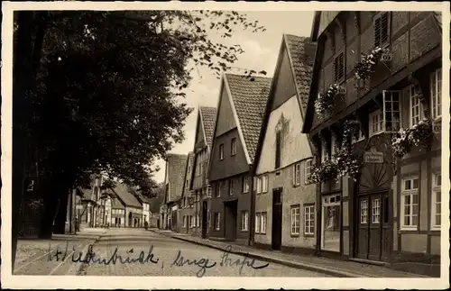 Ak Wiedenbrück NRW, Langestraße, Straßenpartie