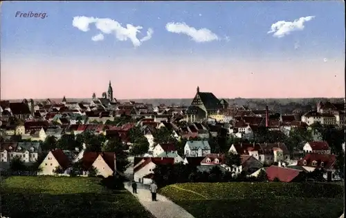 Ak Freiberg im Kreis Mittelsachsen, Blick auf die Stadt