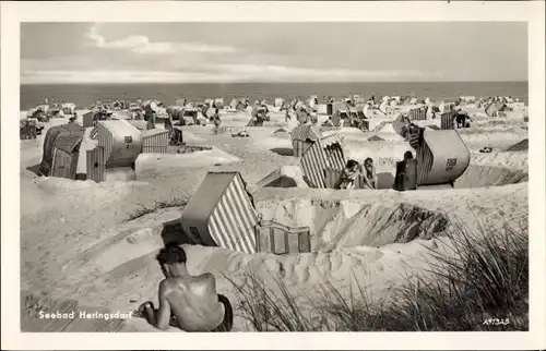 Ak Ostseebad Heringsdorf auf Usedom, Partie am Strand