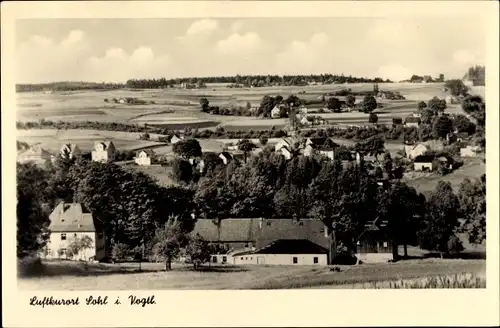 Ak Sohl Bad Elster im Vogtland, Blick auf den Ort mit Umgebung