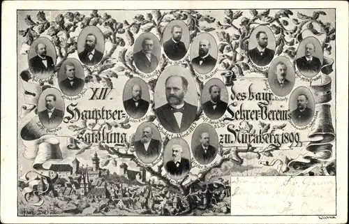 Ak Nürnberg in Mittelfranken Bayern, XIV. Hauptversammlung des bay. Lehrervereins 1899