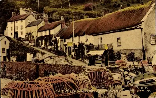 Ak Lynmouth Südwestengland, Blick auf den Hafen