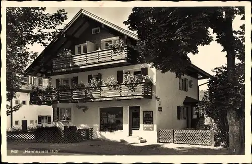 Ak Oberstdorf im Oberallgäu, Hanneslars Hüs, Feinkostgeschäft v. Wilhelm Fischer, Prinzenstraße