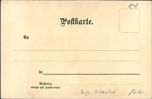 Künstler Litho Strützel, Otto, Einödsbach Oberstdorf im Oberallgäu, Mädelegabel, Trettachspitze