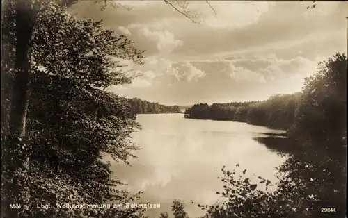 Ak Mölln im Herzogtum Lauenburg, Wolkenstimmung am Schmalsee