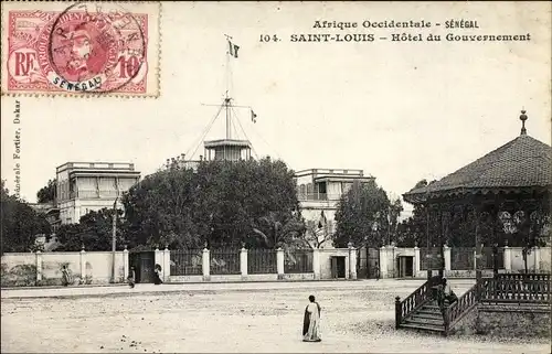 Ak Saint Louis Senegal, Afrique Occidentale, Hôtel du Gouvernement