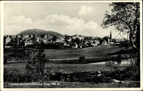 Ak Altenberg im Osterzgebirge, Blick auf den Ort mit Umgebung