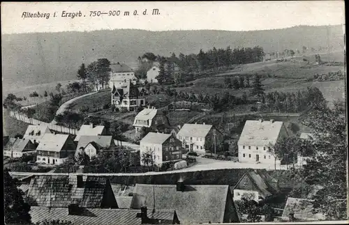 Ak Altenberg im Osterzgebirge, Blick auf den Ort mit Umgebung