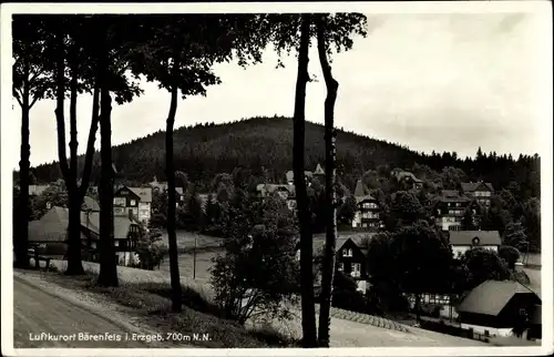 Ak Bärenfels Altenberg im Erzgebirge, Teilansicht vom Ort, Berg