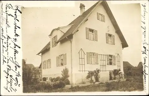 Foto Ak Ottmarshausen Neusäß Schwaben, Blick auf ein Wohnhaus