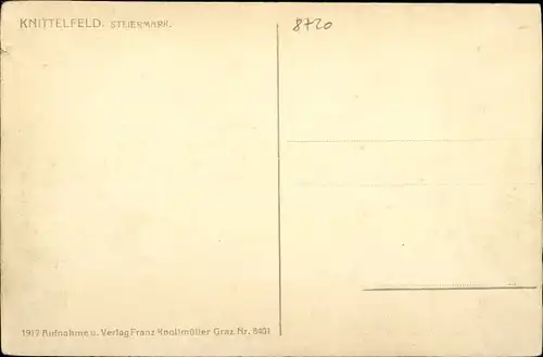 Ak Knittelfeld in der Steiermark, schöne Detailansicht