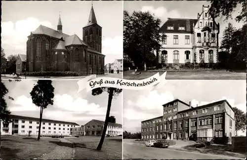 Ak Korschenbroich in Nordrhein Westfalen, Kirche, Stadtansichten