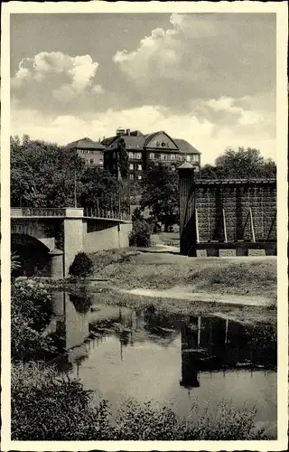 Ak Bad Kreuznach in Rheinland Pfalz, Kinderheilanstalt Viktoriastift, Gradierwerk 