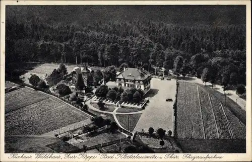 Ak Bad Klosterlausnitz in Thüringen, Blick auf das Waldhaus zur Köppe, Fliegeraufnahme