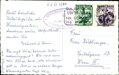 Ak Windischgarsten in Oberösterreich, schöne Detailansicht