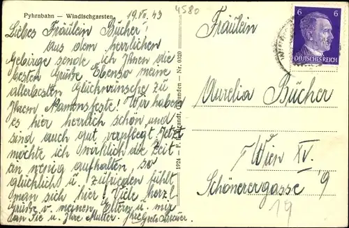 Ak Windischgarsten in Oberösterreich, schöne Detailansicht