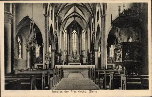 Ak Glehn Korschenbroich NRW, Inneres der Pfarrkirche