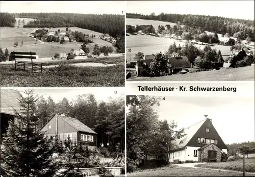 Ak Tellerhäuser Breitenbrunn im Erzgebirge, Ferienheim des VEB Ausbau Falkenberg, Rathaus