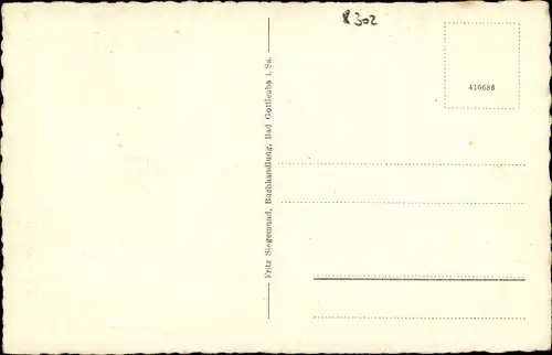 Ak Bad Gottleuba in Sachsen, schöne Detailansicht