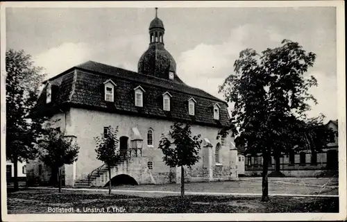 Ak Bollstedt Unstrut Weinbergen Thüringen, Ansicht vom Rathaus