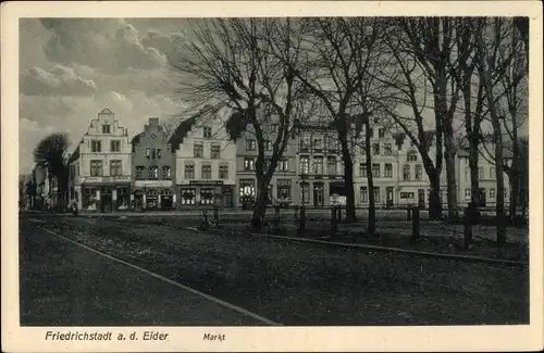 Ak Friedrichstadt an der Eider, Partie am Markt