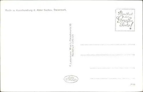 Ak Seckau in der Steiermark, schöne Detailansicht