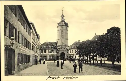 Ak Ansbach in Mittelfranken, schöne Detailansicht