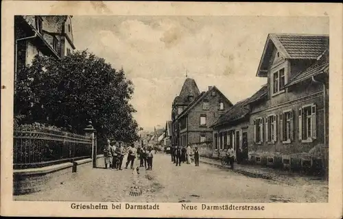 Ak Griesheim in Hessen, Neue Darmstädter Straße, Anwohner