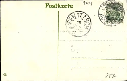 Künstler Ak Falkenstein im Vogtland Sachsen, 21. Sächs. Gastwirtsverbandstag 15-25. Juni 1907