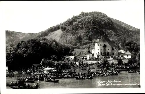 Ak Traunkirchen in Oberösterreich, schöne Detailansicht