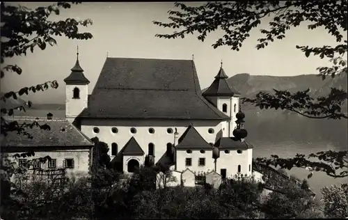 Ak Traunkirchen in Oberösterreich, schöne Detailansicht