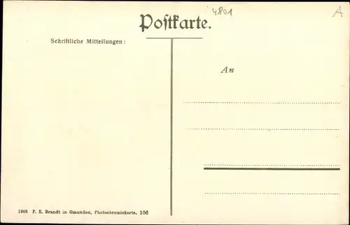 Ak Traunkirchen in Oberösterreich, schöne Detailansicht