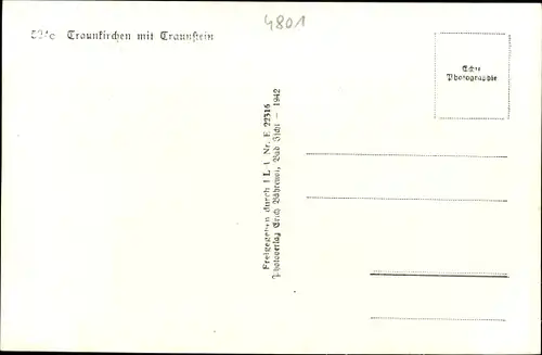 Ak Traunkirchen in Oberösterreich, schöne Detailansicht