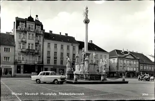 Ak Wiener Neustadt in Niederösterreich, schöne Detailansicht