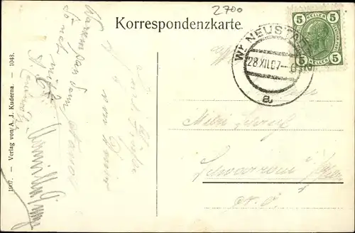 Ak Wiener Neustadt in Niederösterreich, schöne Detailansicht
