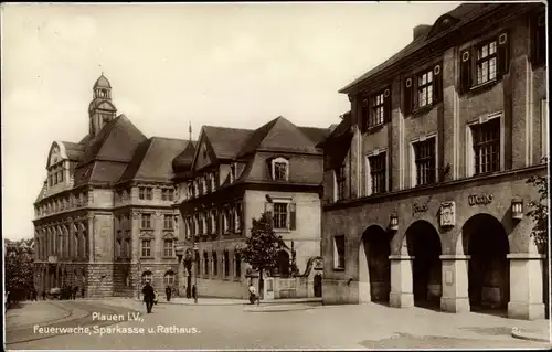 Ak Plauen im Vogtland, schöne Detailansicht