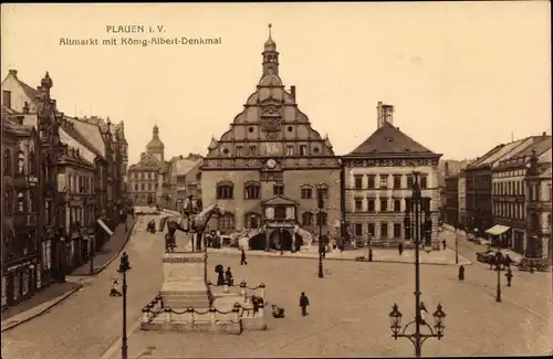 Ak Plauen im Vogtland, schöne Detailansicht