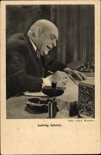 Ak Schauspieler Ludwig Schmitz, Portrait