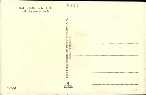 Ak Bad Schallerbach in Oberösterreich, schöne Detailansicht